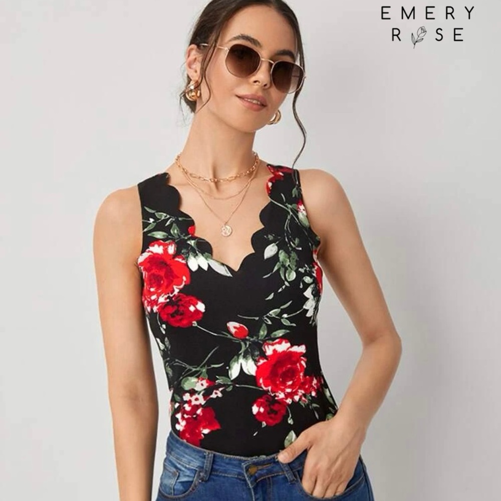Fun floral summer top